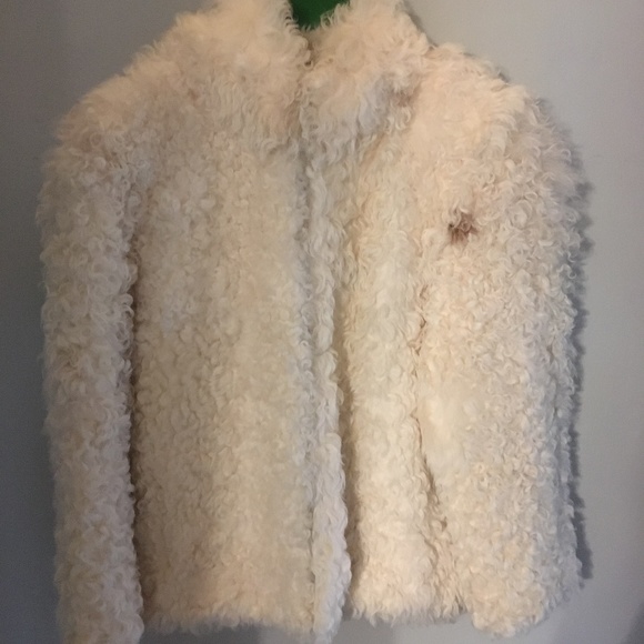 Chic, sporty, boho Curly Lamb Fur Jacket - Picture 1 of 7